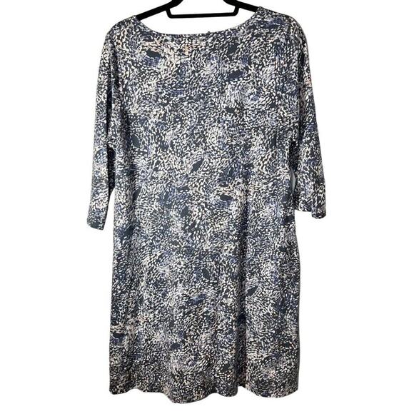 PureJill Women's Knit Casual A-Line Dress Taupe & Cream Petite Size M - Picture 7 of 10